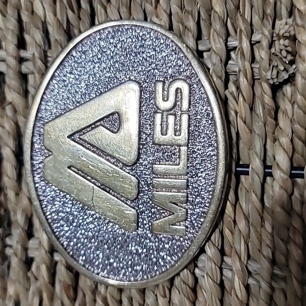 Miles belt buckle vintage 1981